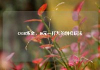 CSGO炼金，40元一打九的别样玩法