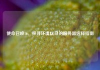 使命召唤16，探寻环境优良的服务器选择指南