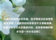 从虚拟战场到全民热潮，和平精英及武器雪燕相关视频 （你提供的内容表述不太清晰准确，标题可能无法完全精准对应，若有更明确的需求可进一步补充说明）