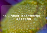 PUBG Lite 与机器猫，虚拟世界的奇妙碰撞——绝地求生机器猫
