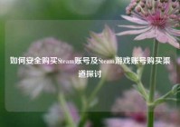 如何安全购买Steam账号及Steam游戏账号购买渠道探讨