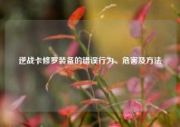 逆战卡修罗装备的错误行为、危害及方法