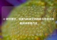 CF 时空猎手，技能与时间交织的战斗传奇及技能时间查看方法
