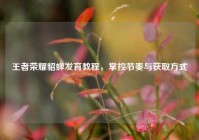 王者荣耀貂蝉发育教程，掌控节奏与获取方式
