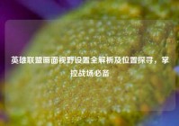 英雄联盟画面视野设置全解析及位置探寻，掌控战场必备