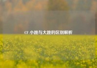 CF 小跳与大跳的区别解析