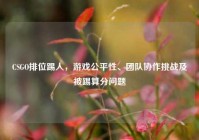 CSGO排位踢人，游戏公平性、团队协作挑战及被踢算分问题