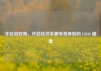 平价且好用，开启经济实惠电竞体验的 CSGO 键盘