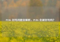 PUBG 封号问题全解析，PUBG 会被封号吗？