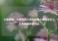 王者荣耀，从青铜到王者的荣耀之路及排位上王者截图获取方法