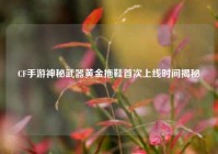 CF手游神秘武器黄金拖鞋首次上线时间揭秘