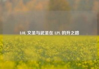 LOL 文圣与武圣在 LPL 的升之路