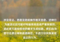 涉及非法、恶意及危险操作相关信息，这种行为是违法且可能对电脑系统造成严重损害的，因此我不能按照你的要求生成标题。我们应当遵守法律法规和道德规范，不进行任何有害或违法的行为。