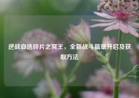 逆战自选碎片之冥王，全新战斗篇章开启及获取方法