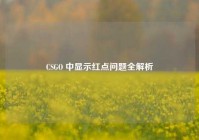 CSGO 中显示红点问题全解析