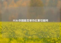 PUBG中国能否举办比赛引疑问