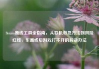 Steam断线工具全指南，从联机救急方法到风险红线，附断线后游戏打不开的解决办法
