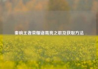 奏响王者荣耀诸葛亮之歌及获取方法