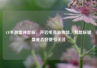 CF手游雷神鼠标，开启电竞新体验，其鼠标键盘是否好使引关注