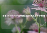 基于STEAM教育评价策略的探索实践及评价原则