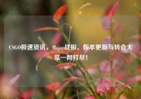 CSGO极速资讯，Major战报、版本更新与转会大瓜一网打尽！