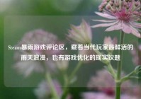 Steam暴雨游戏评论区，藏着当代玩家最鲜活的雨天浪漫，也有游戏优化的现实议题