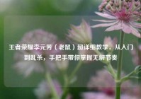 王者荣耀李元芳（老鼠）超详细教学，从入门到乱杀，手把手带你掌握无解节奏