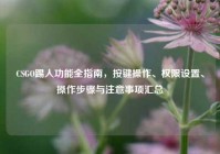 CSGO踢人功能全指南，按键操作、权限设置、操作步骤与注意事项汇总