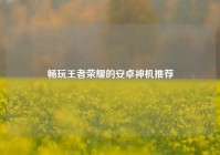 畅玩王者荣耀的安卓神机推荐