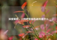 深度解析，CF网吧电脑机器码是什么