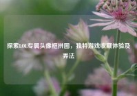 探索LOL专属头像框拼图，独特游戏收藏体验及弄法