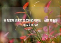 王者荣耀退出页面促销相关探讨，创新营销尝试与关闭方法