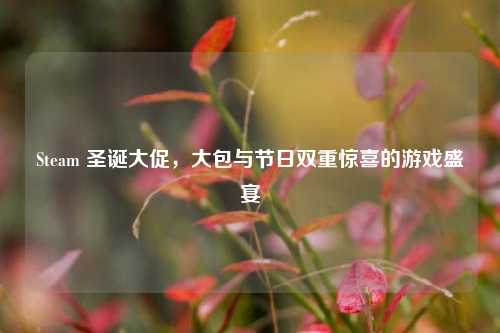 Steam 圣诞大促，大包与节日双重惊喜的游戏盛宴