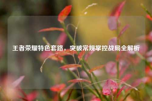 王者荣耀特色套路,突破常规掌控战局全解析