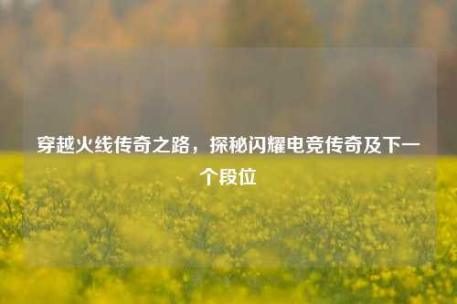 穿越火线传奇之路,探秘闪耀电竞传奇及下一个段位