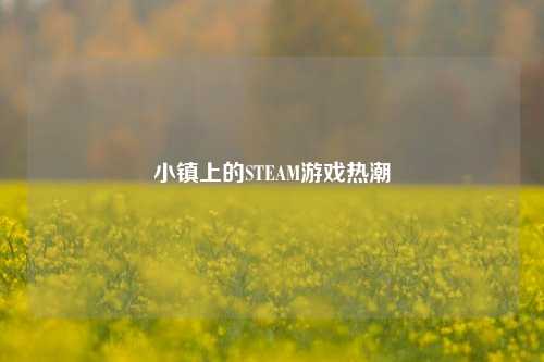 小镇上的STEAM游戏热潮
