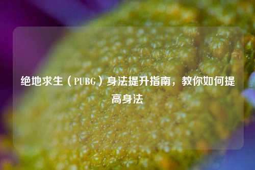 绝地求生（PUBG）身法提升指南，教你如何提高身法