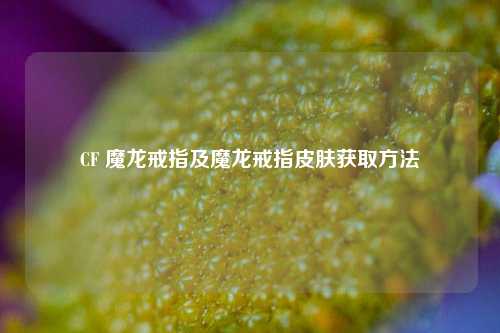 CF 魔龙戒指及魔龙戒指皮肤获取方法