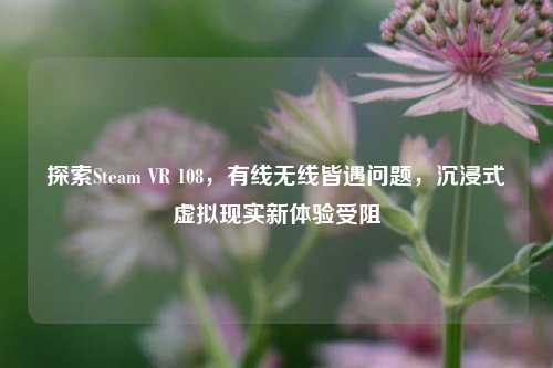 探索Steam VR 108，有线无线皆遇问题，沉浸式虚拟现实新体验受阻