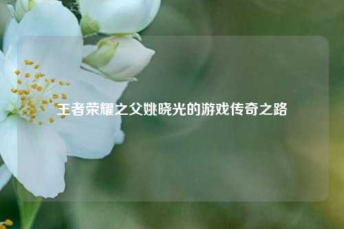 王者荣耀之父姚晓光的游戏传奇之路