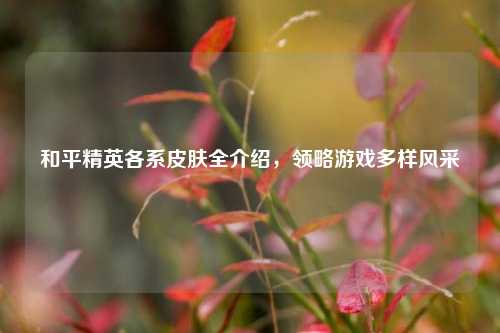 和平精英各系皮肤全介绍，领略游戏多样风采