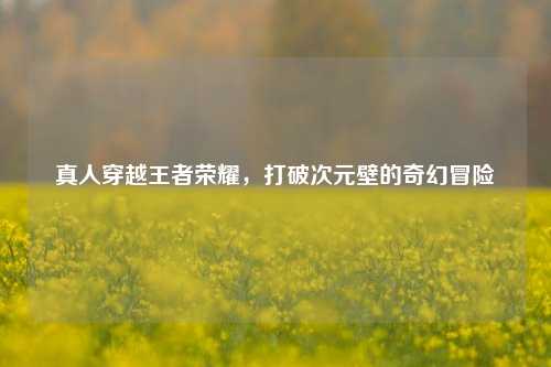 真人穿越王者荣耀，打破次元壁的奇幻冒险
