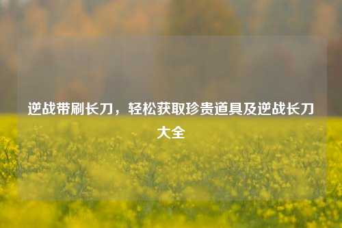 逆战带刷长刀,轻松获取珍贵道具及逆战长刀大全