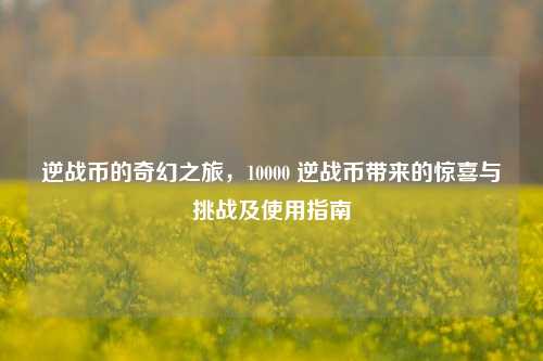 逆战币的奇幻之旅,10000 逆战币带来的惊喜与挑战及使用指南