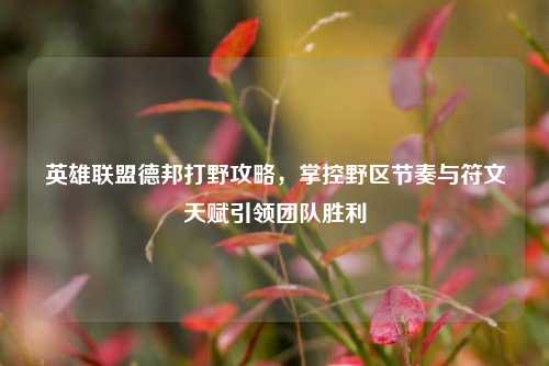 英雄联盟德邦打野攻略,掌控野区节奏与符文天赋引领团队胜利