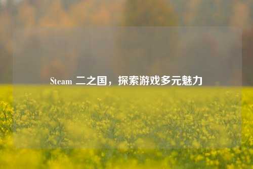 Steam 二之国，探索游戏多元魅力