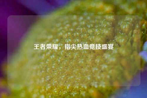 王者荣耀，指尖热血竞技盛宴