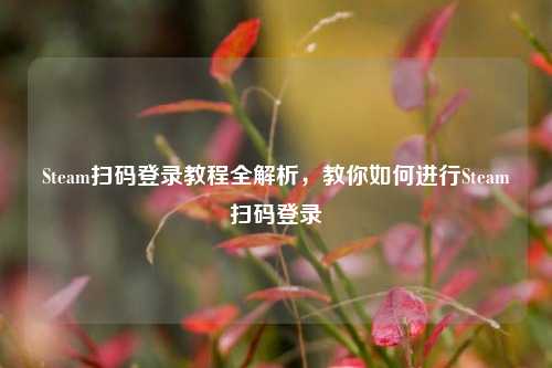 Steam扫码登录教程全解析,教你如何进行Steam扫码登录