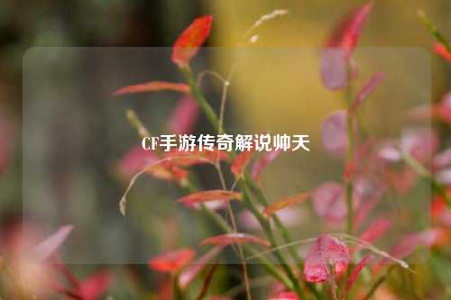 CF手游传奇解说帅天