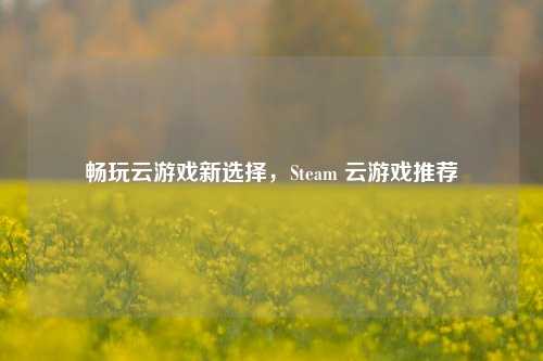 畅玩云游戏新选择，Steam 云游戏推荐